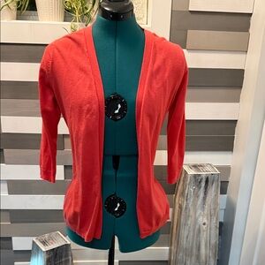 Vibrant Coral Knit Sweater